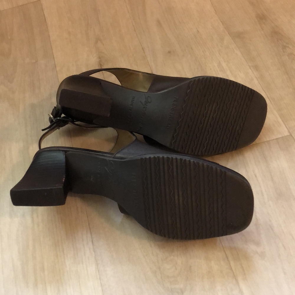 Seychelles Brown Ankle Strap Stack Sandals - image 3